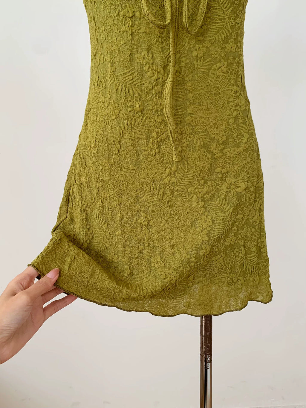 Texture Pattern Slim Short Dress