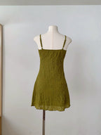 Texture Pattern Slim Short Dress